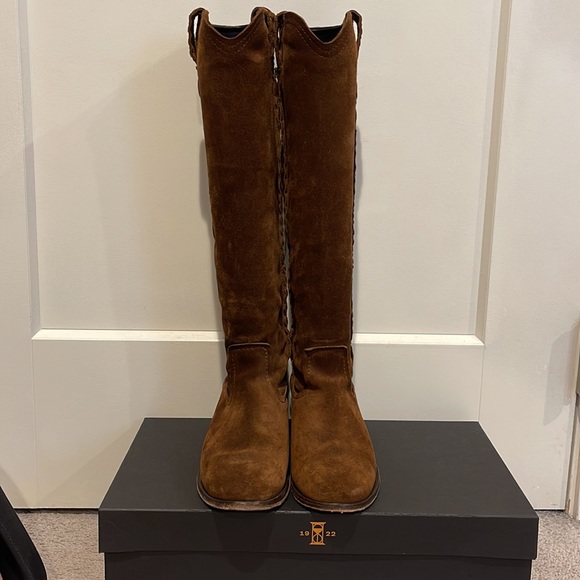 Frye Boots Brown Suede 6M EUC - Picture 5 of 8